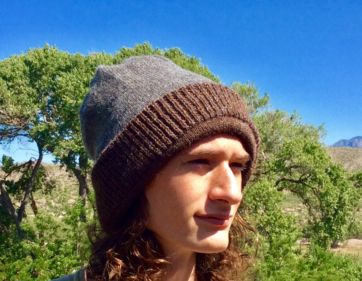 Thick, two layer, reversible hat