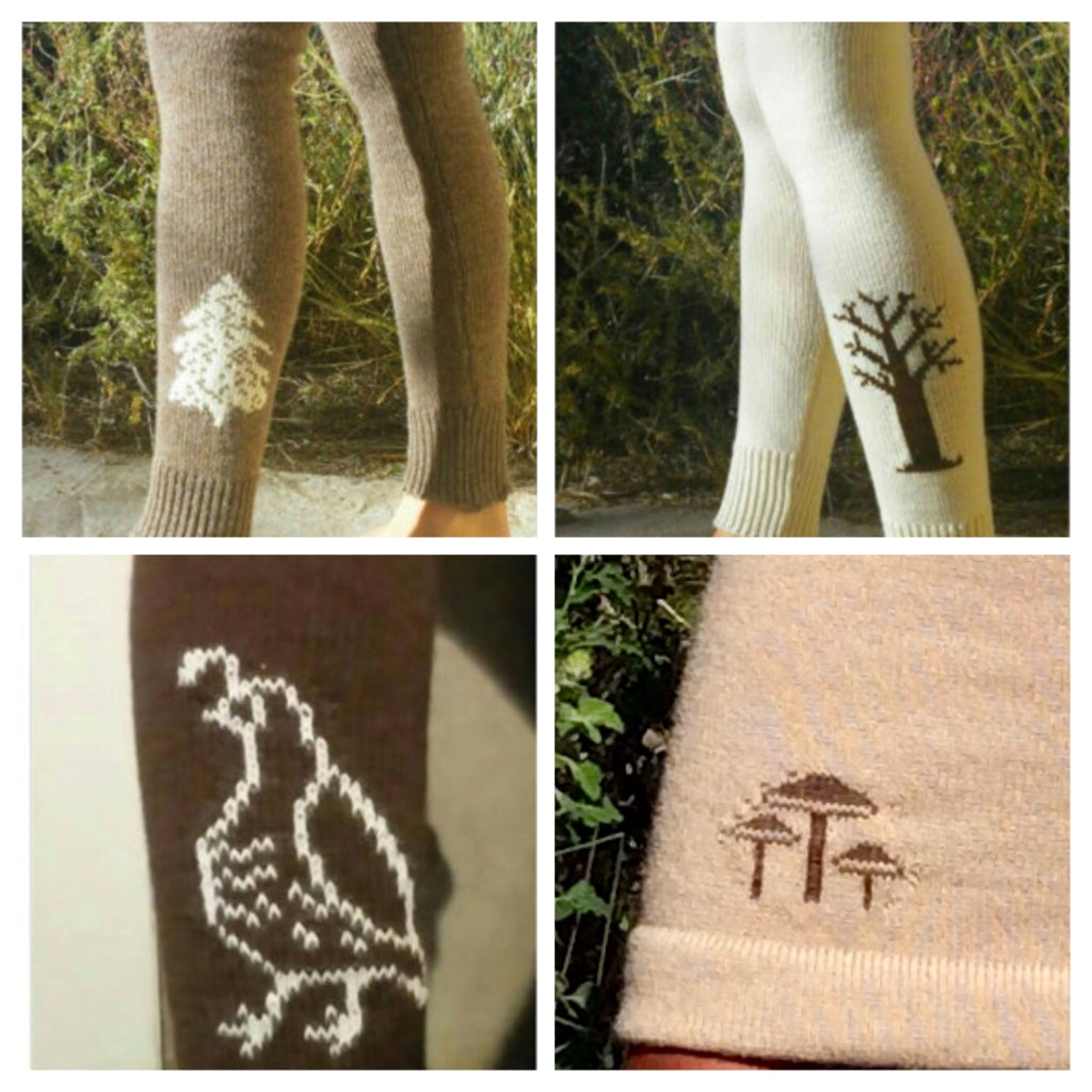Leg warmers with design