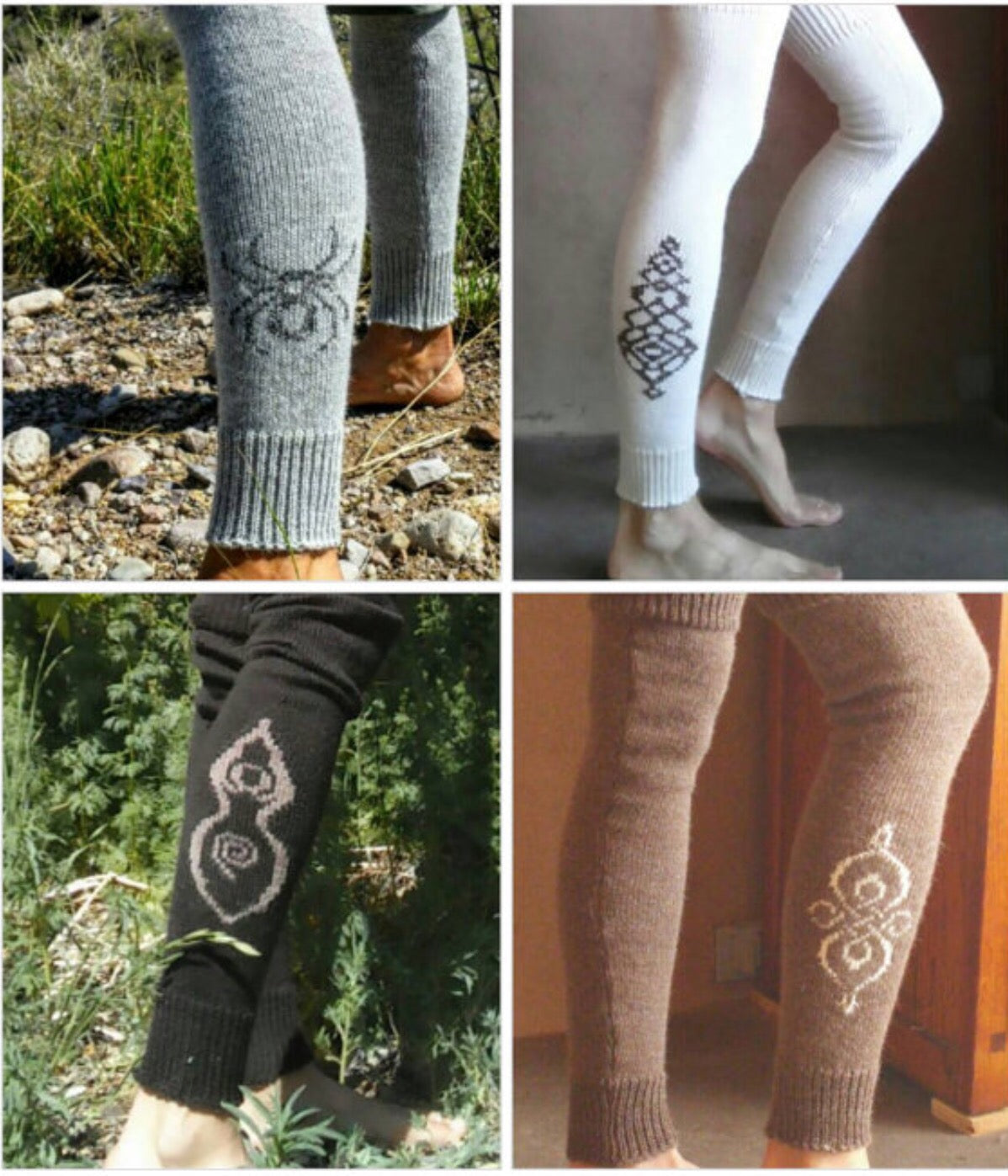 Leg warmers with design