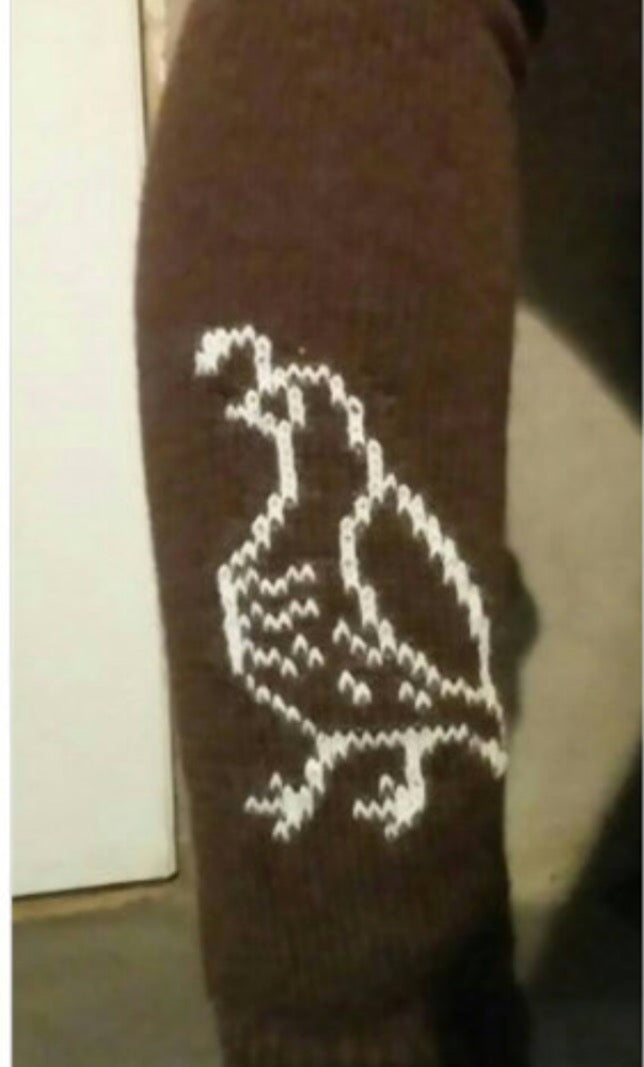 Leg warmers with design
