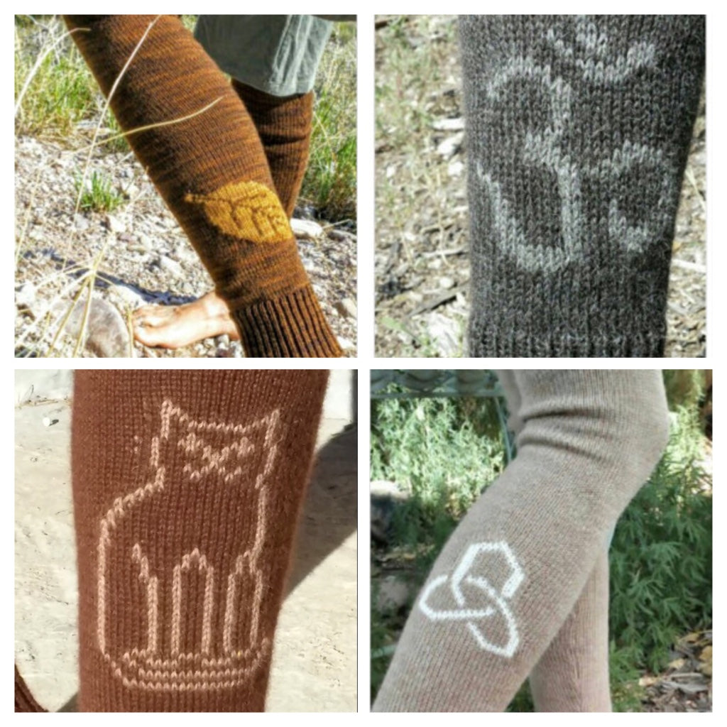 Leg warmers with design