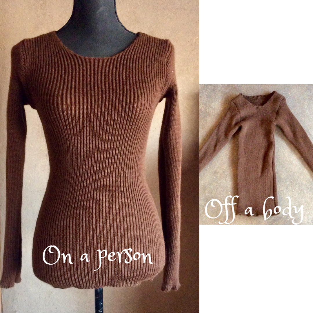 Snuggly, rib knit sweater