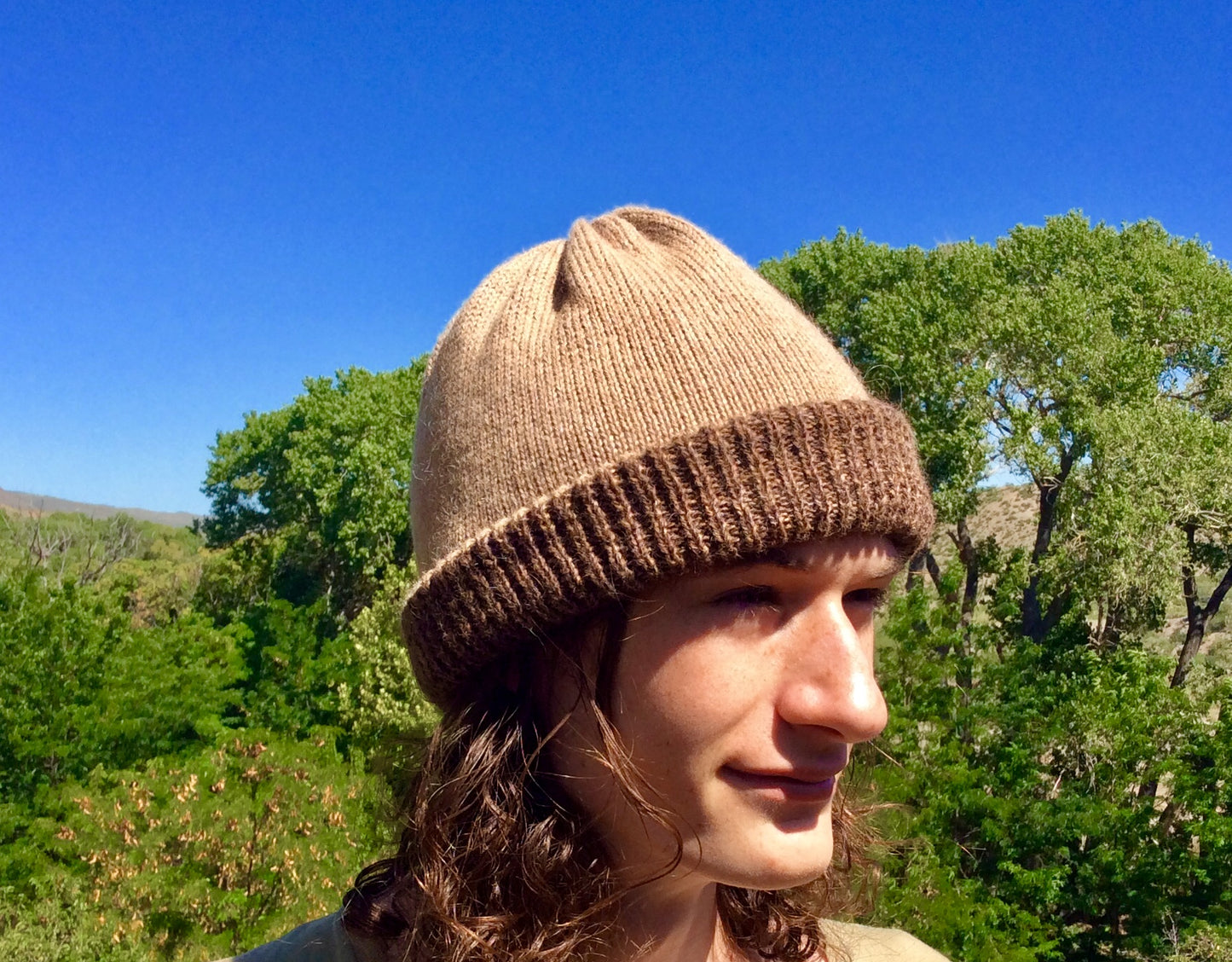 Thick, two layer, reversible hat