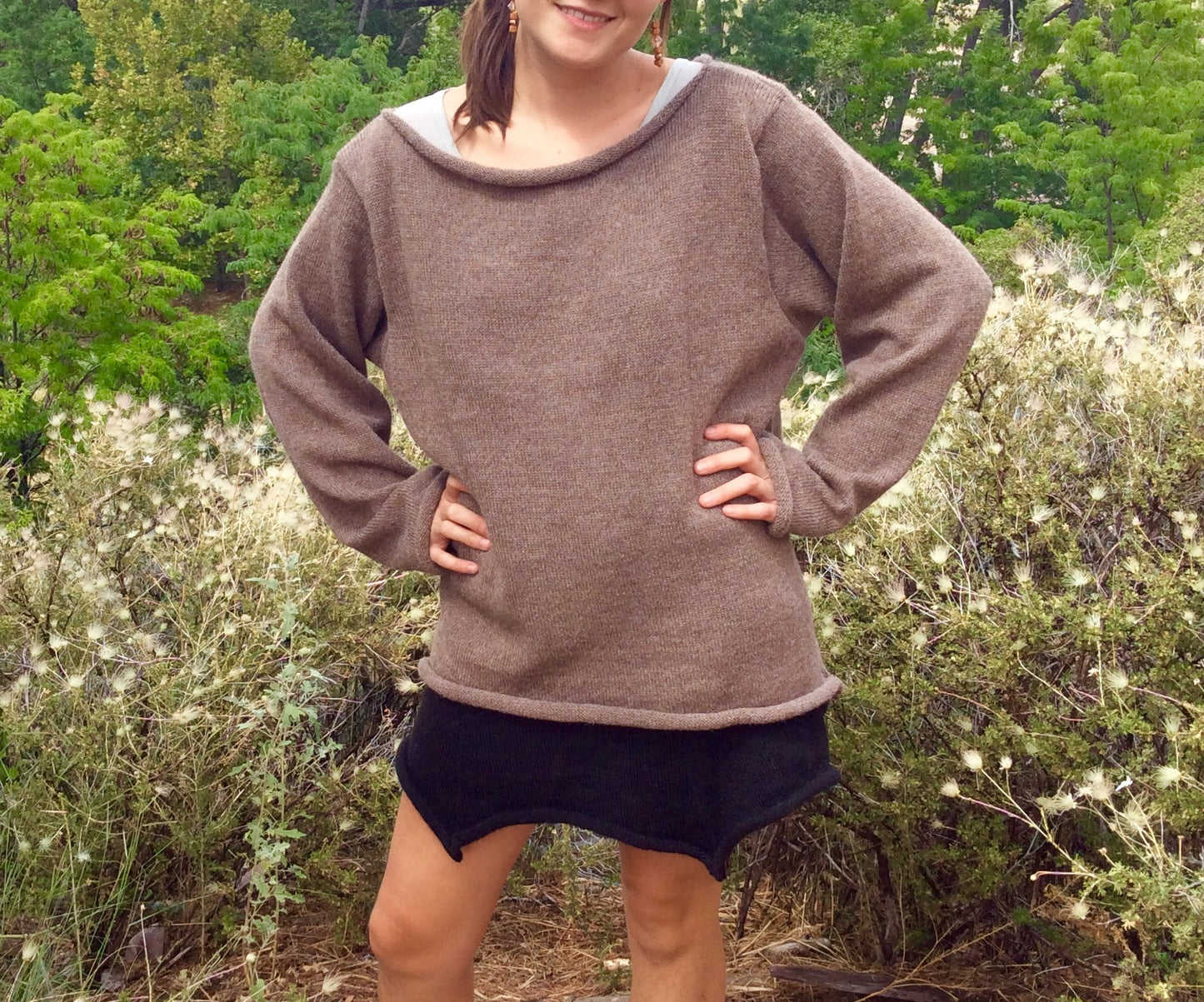 XL boat neck sweater