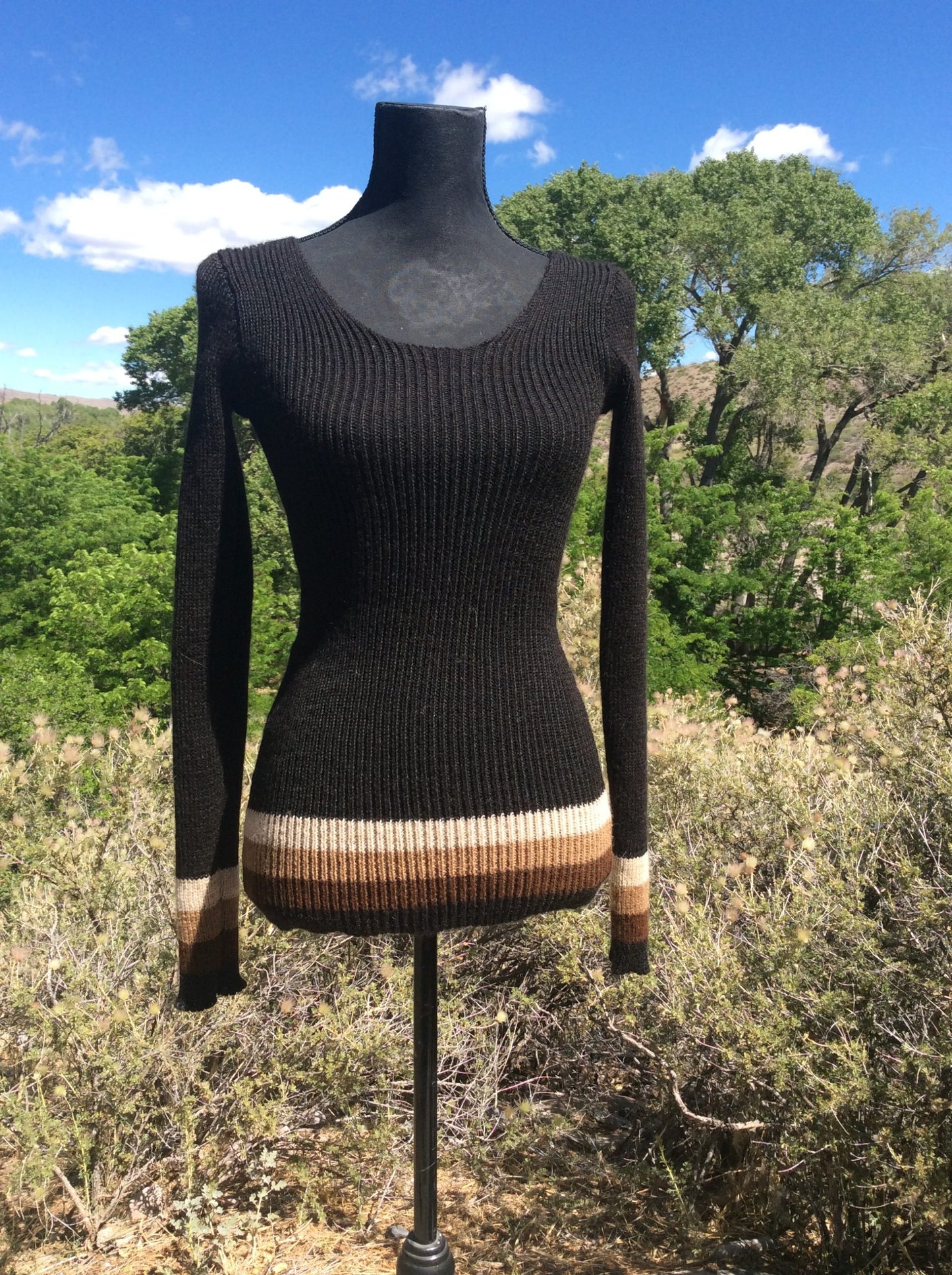 Snuggly, rib knit sweater