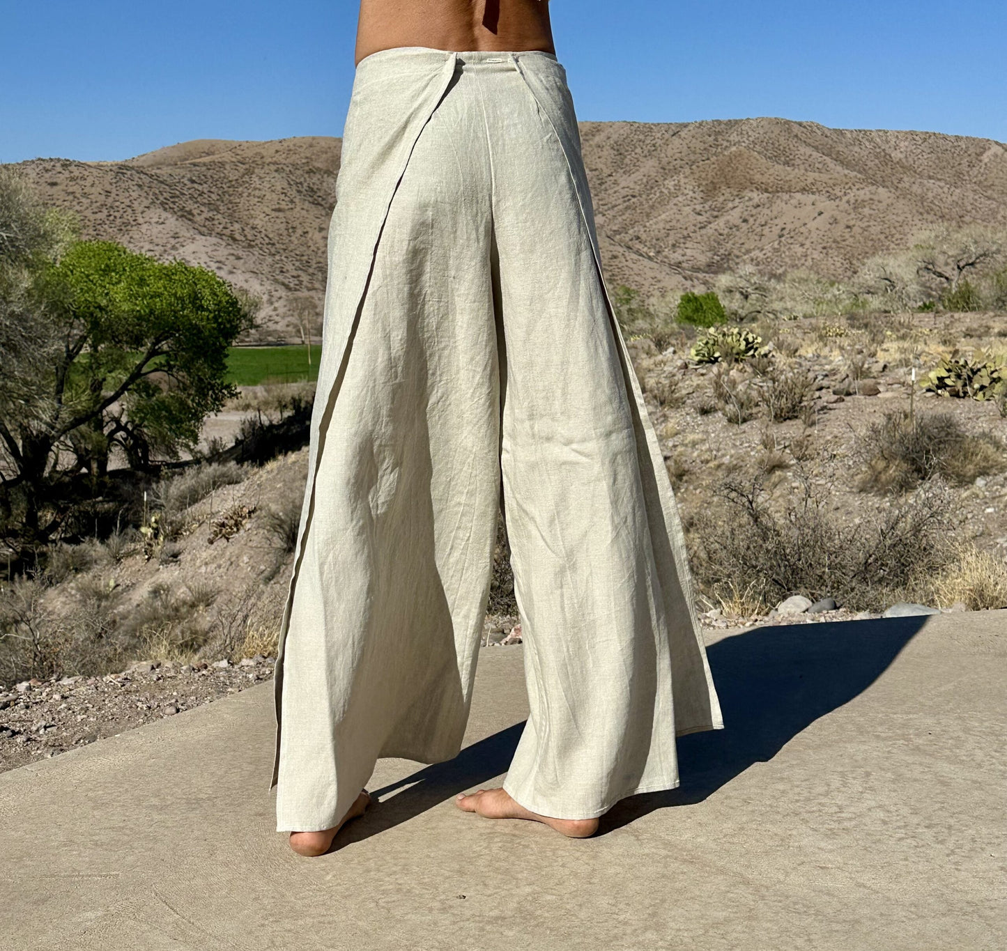 Organic natural linen-summer breeze pants