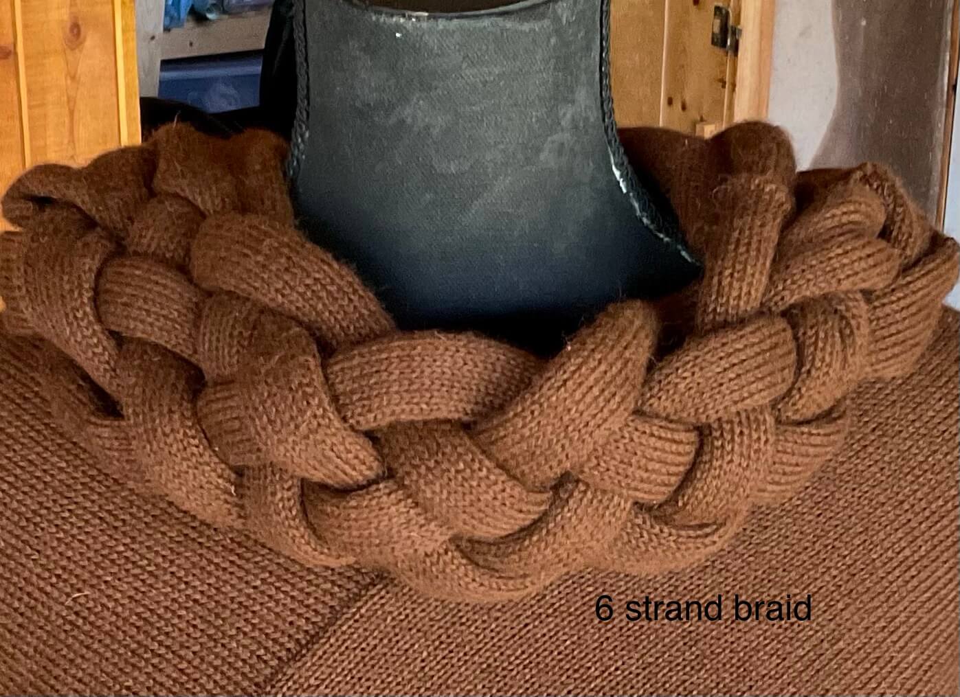 Braided cowl-hood