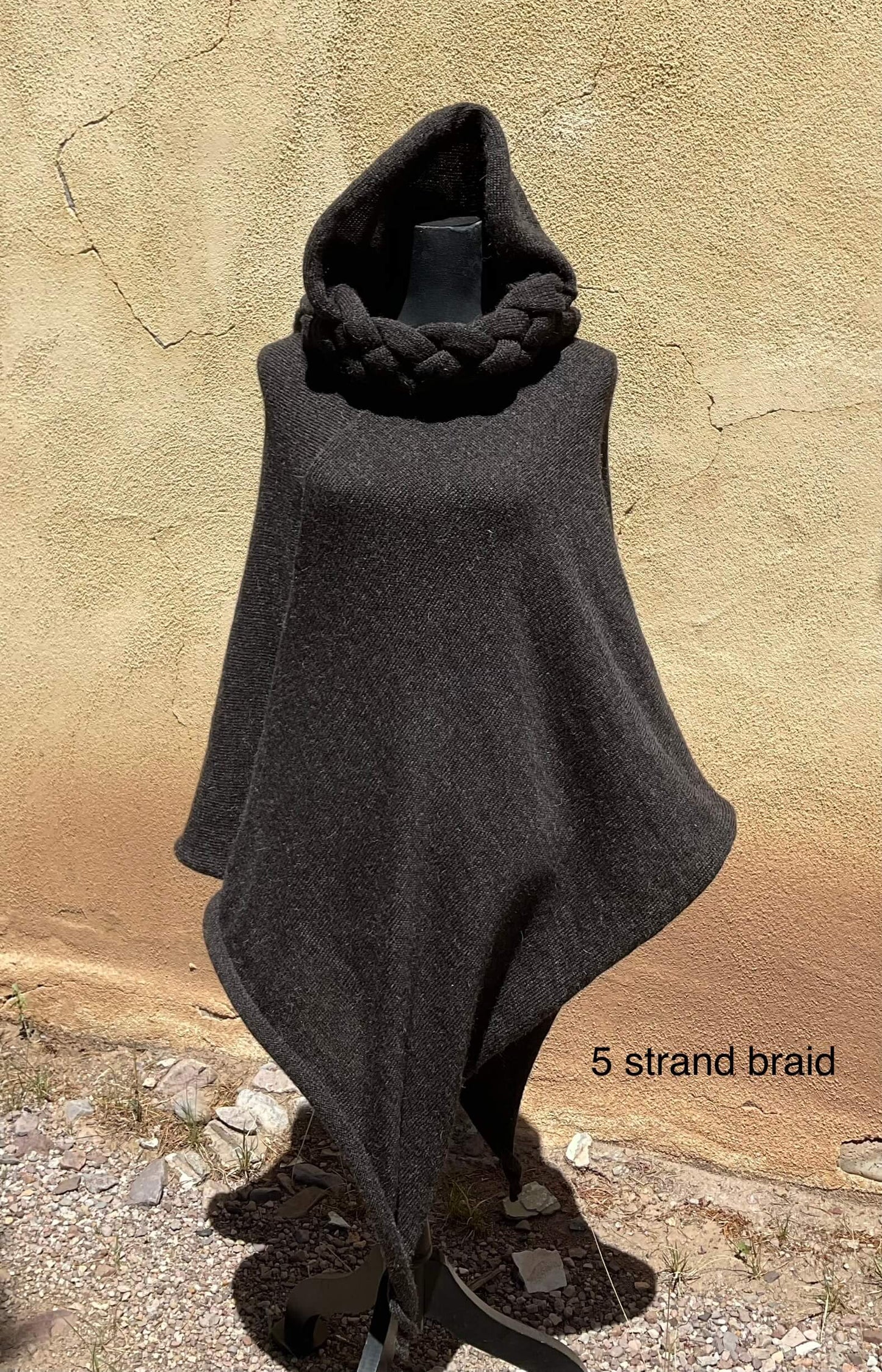 Braided cowl-hood