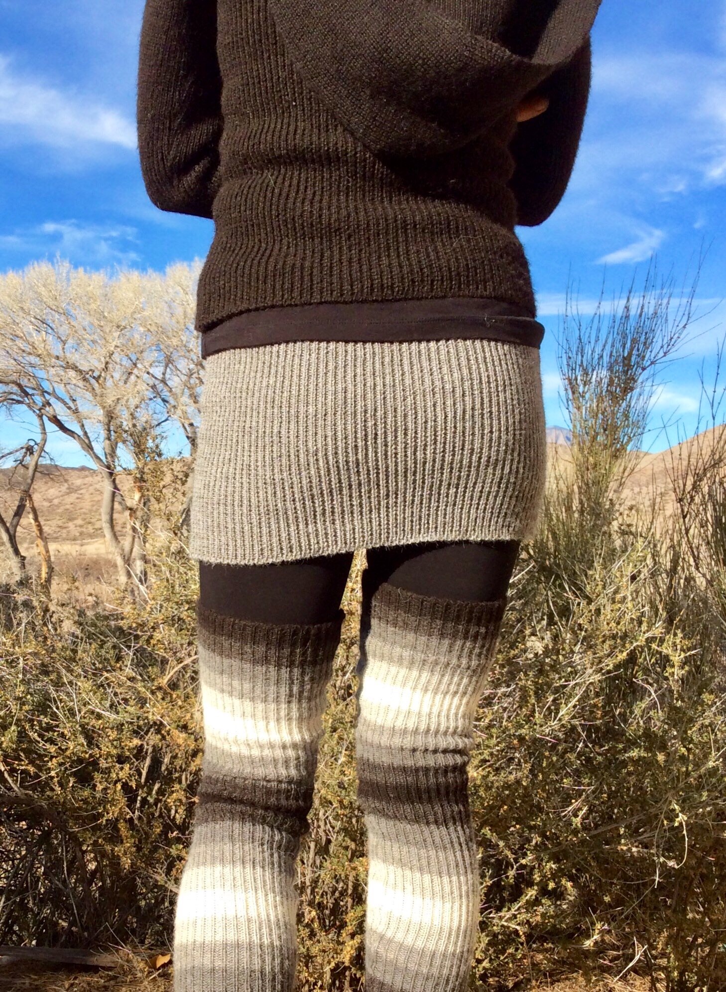 Rib knit-stretchy leggings – Woollywhotknots